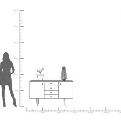 Vas Brillar Cylinder, 44cm - KARE Design