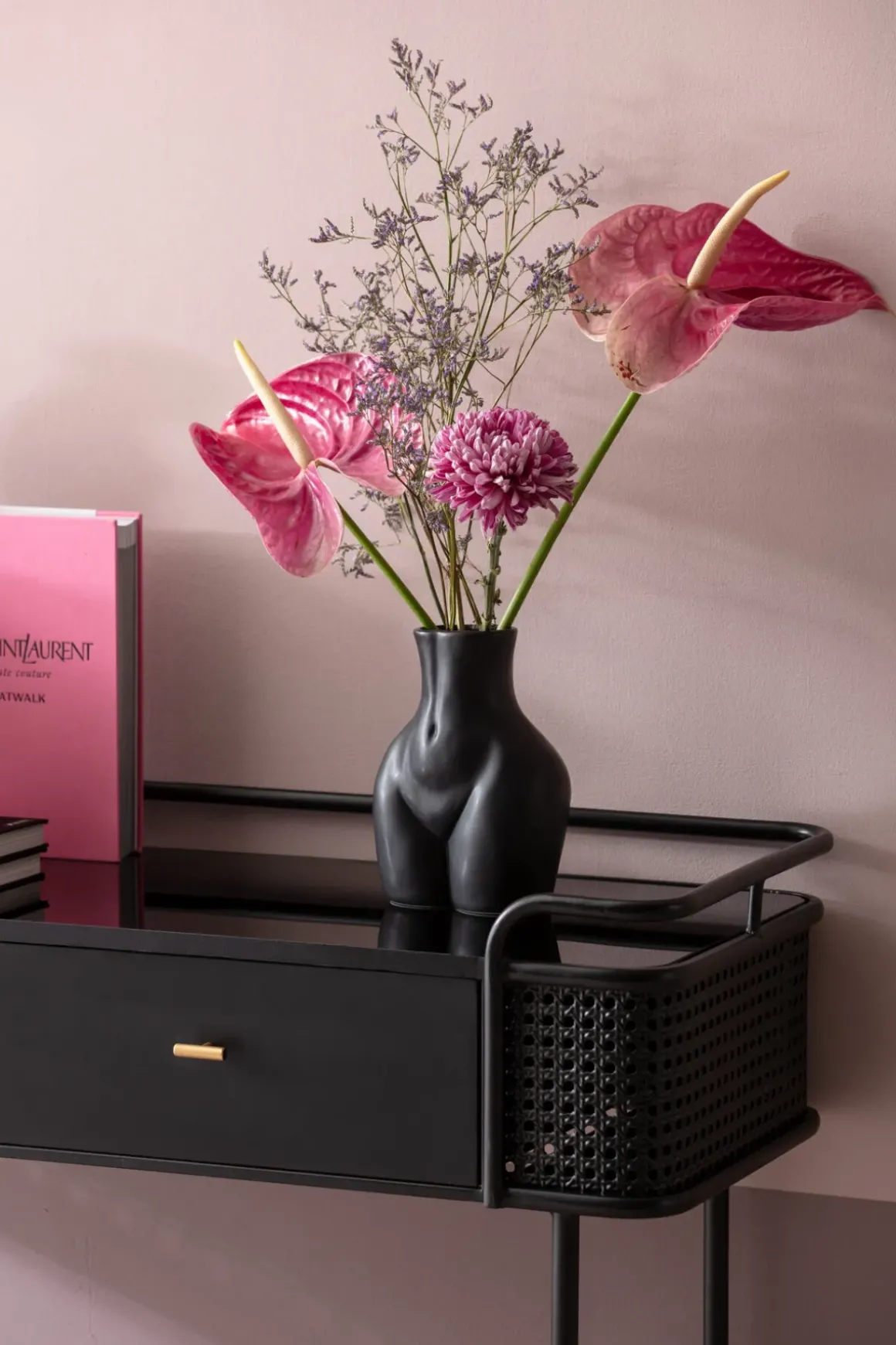 Vas Donna - Svart, 22cm - KARE Design