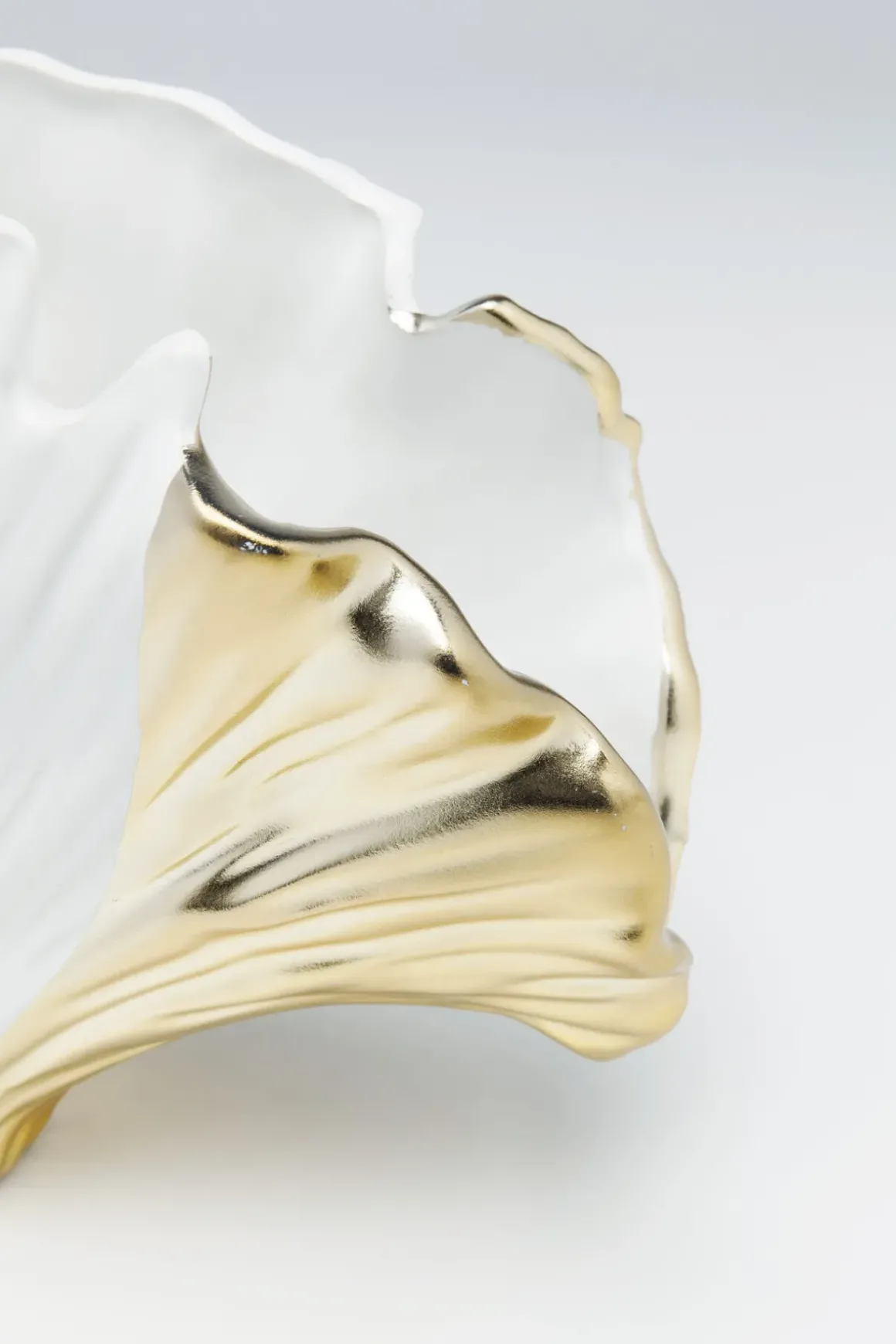 Vas Ginkgo - Vas och Skulptur i Vit/Guld, 18cm - KARE Design