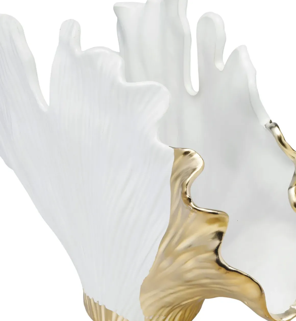 Vas Ginkgo - Vas och Skulptur i Vit/Guld, 45cm - KARE Design