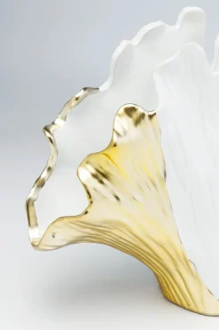 Vas Ginkgo - Vas och Skulptur i Vit/Guld, 45cm - KARE Design