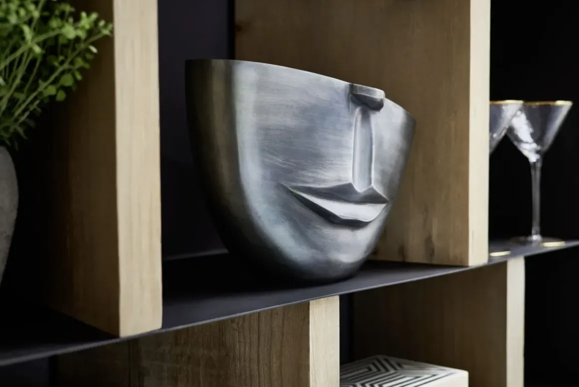 Vas Half Face - Antracitgrå, 31cm - KARE Design