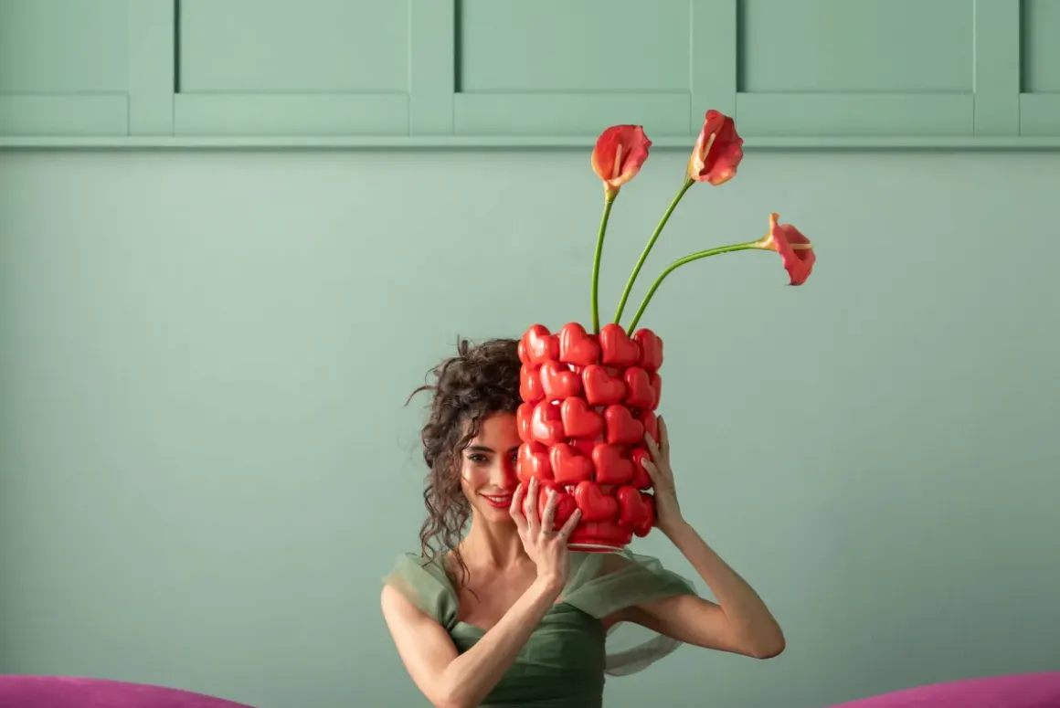 Vas Hearts, 33cm - KARE Design