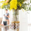 Vas LA - Cylinderformad vas i Glas/Guld, 32cm - KARE Design