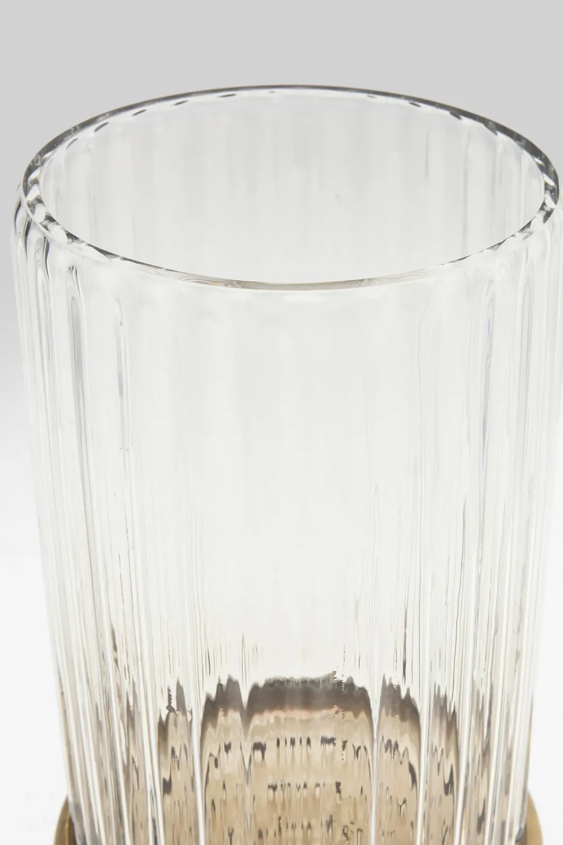 Vas LA - Cylinderformad vas i Glas/Guld, 32cm - KARE Design
