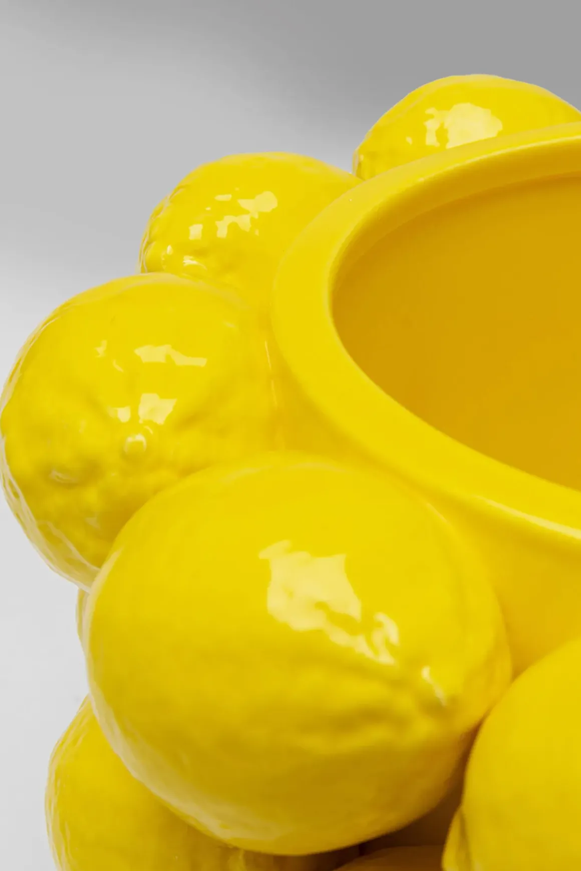 Vas Lemon Juice - Citroner, Gul, 19cm - KARE Design