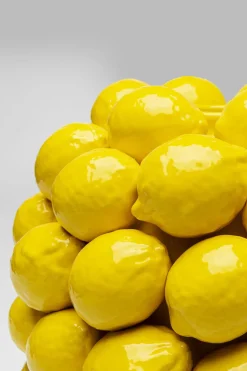 Vas Lemon Juice - Citroner, Gul, 40cm - KARE Design