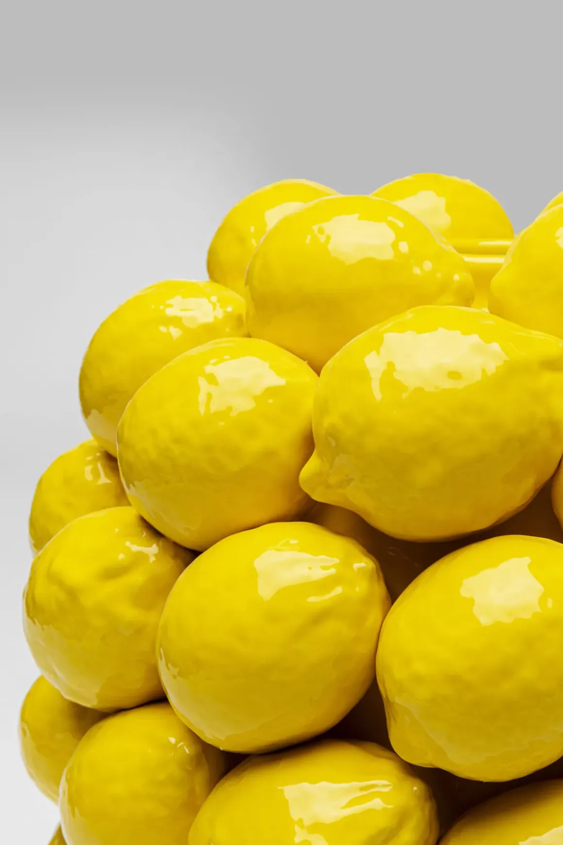 Vas Lemon Juice - Citroner, Gul, 40cm - KARE Design