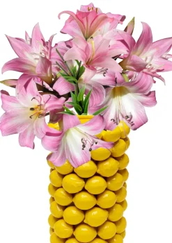 Vas Lemon Juice - Citroner, Gul, 43cm - KARE Design