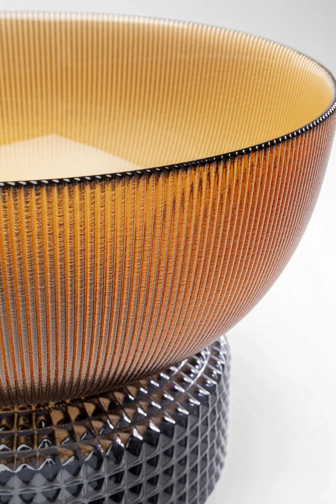 Vas Marvelous Duo - Bärnstensfärgad, Grå, 22cm - KARE Design