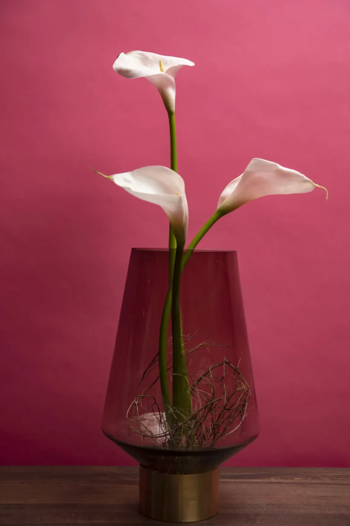 Vas Noble Ring - i Brun Tonat Glas, Ø24cm - KARE Design