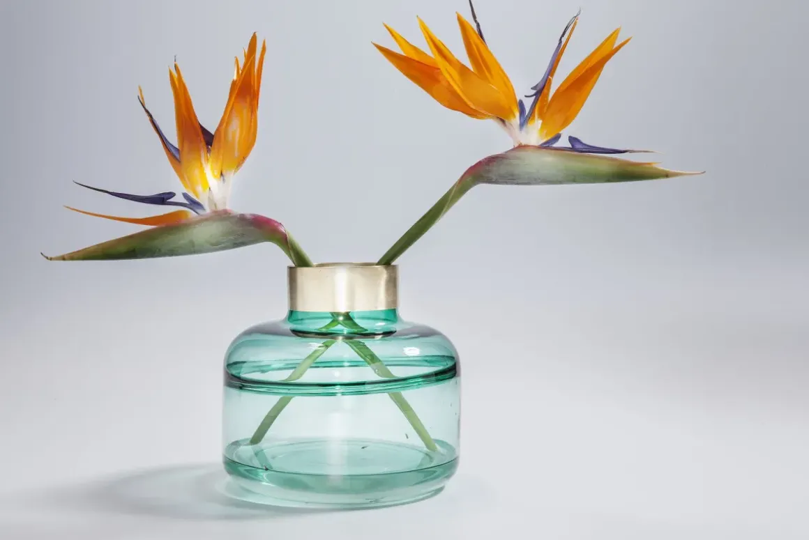 Vas Positano - Grönt Glas, 21cm - KARE Design