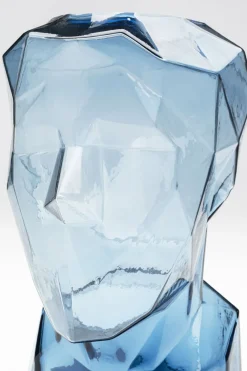 Vas Prisma Face - Blå, 30cm - KARE Design