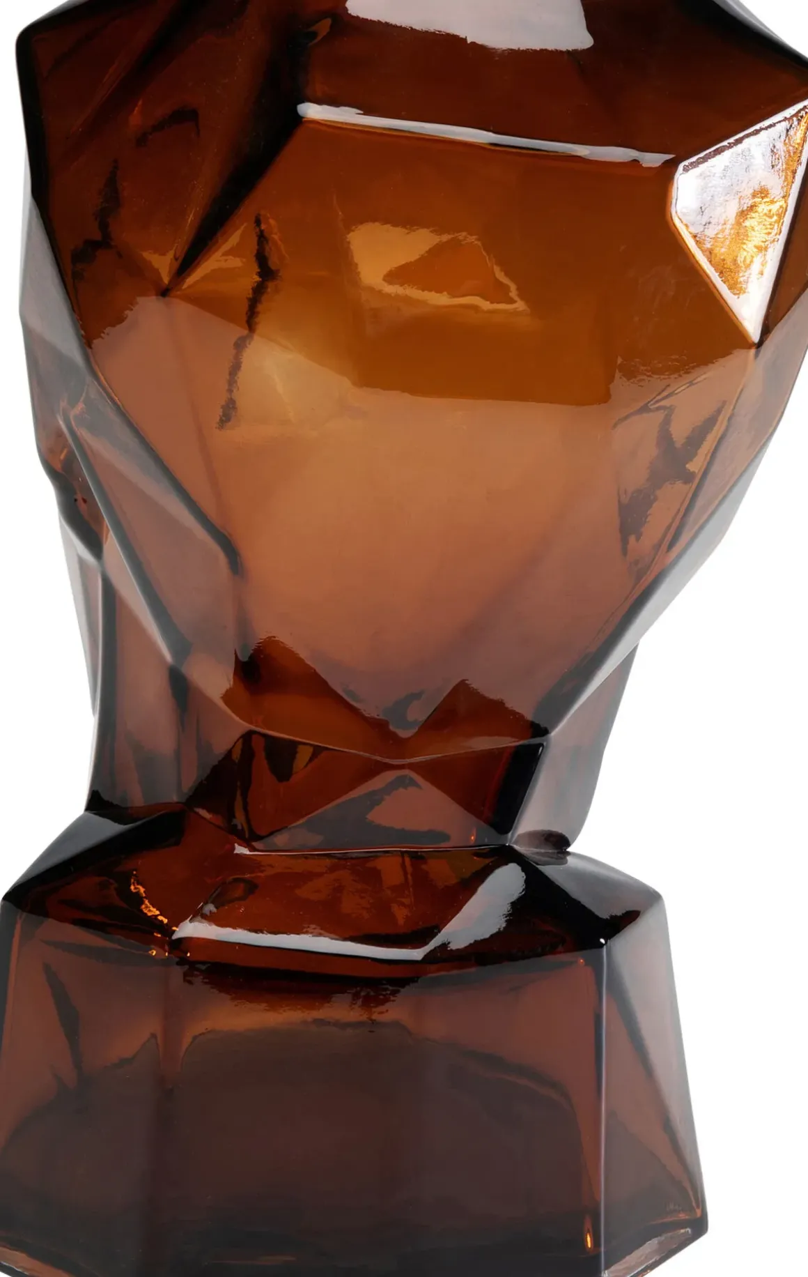 Vas Prisma Face - Brun, 30cm - KARE Design