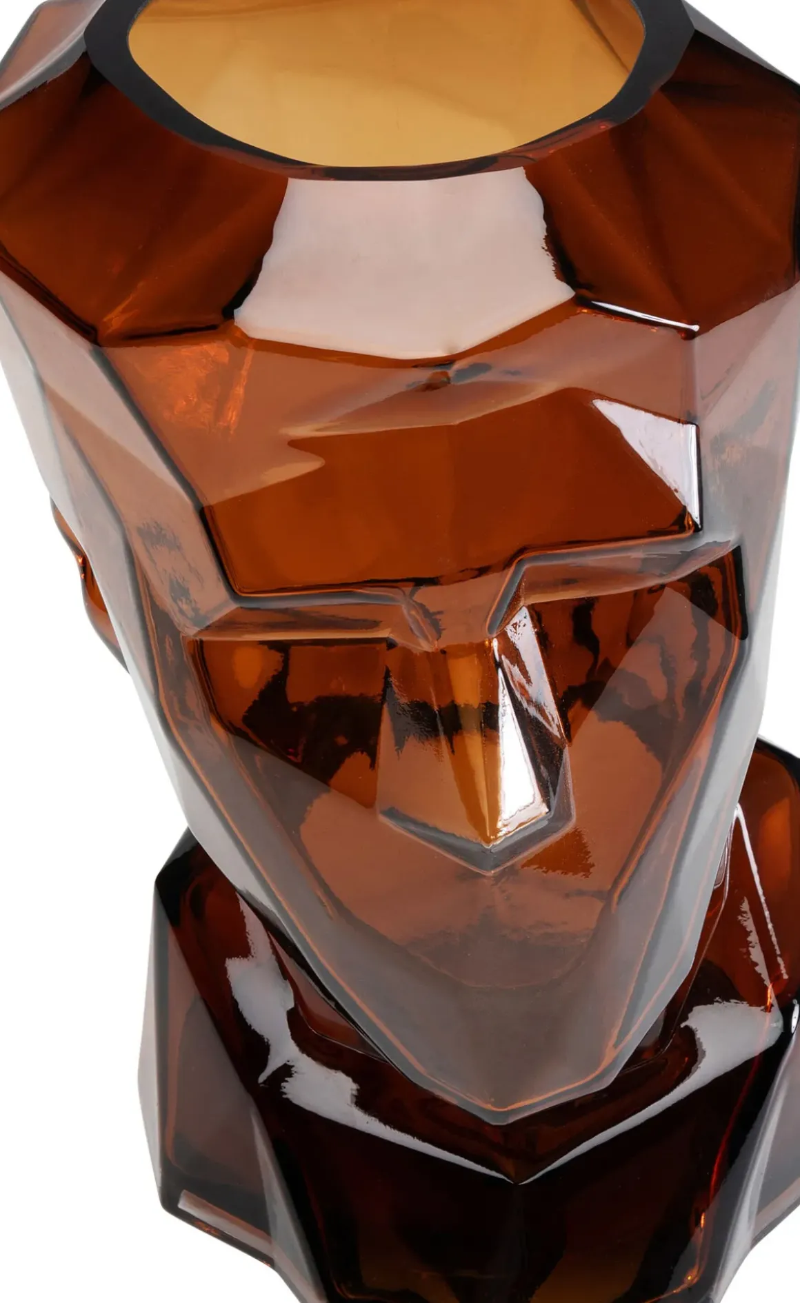 Vas Prisma Face - Brun, 30cm - KARE Design