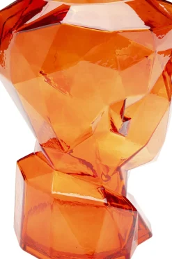 Vas Prisma Face - Orange, 30cm - KARE Design