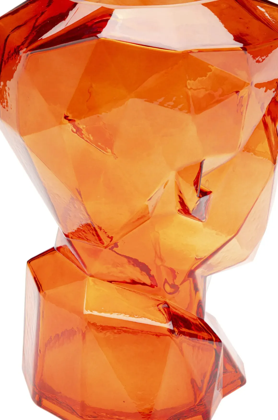 Vas Prisma Face - Orange, 30cm - KARE Design