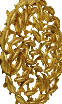 Väggdekoration School of Koi - Guld Ø160cm - KARE Design