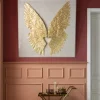Väggdekoration Wings Guld Vit 120x120cm - KARE Design