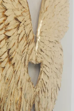 Väggdekoration Wings Guld Vit 120x120cm - KARE Design