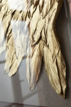 Väggdekoration Wings Guld Vit 120x120cm - KARE Design
