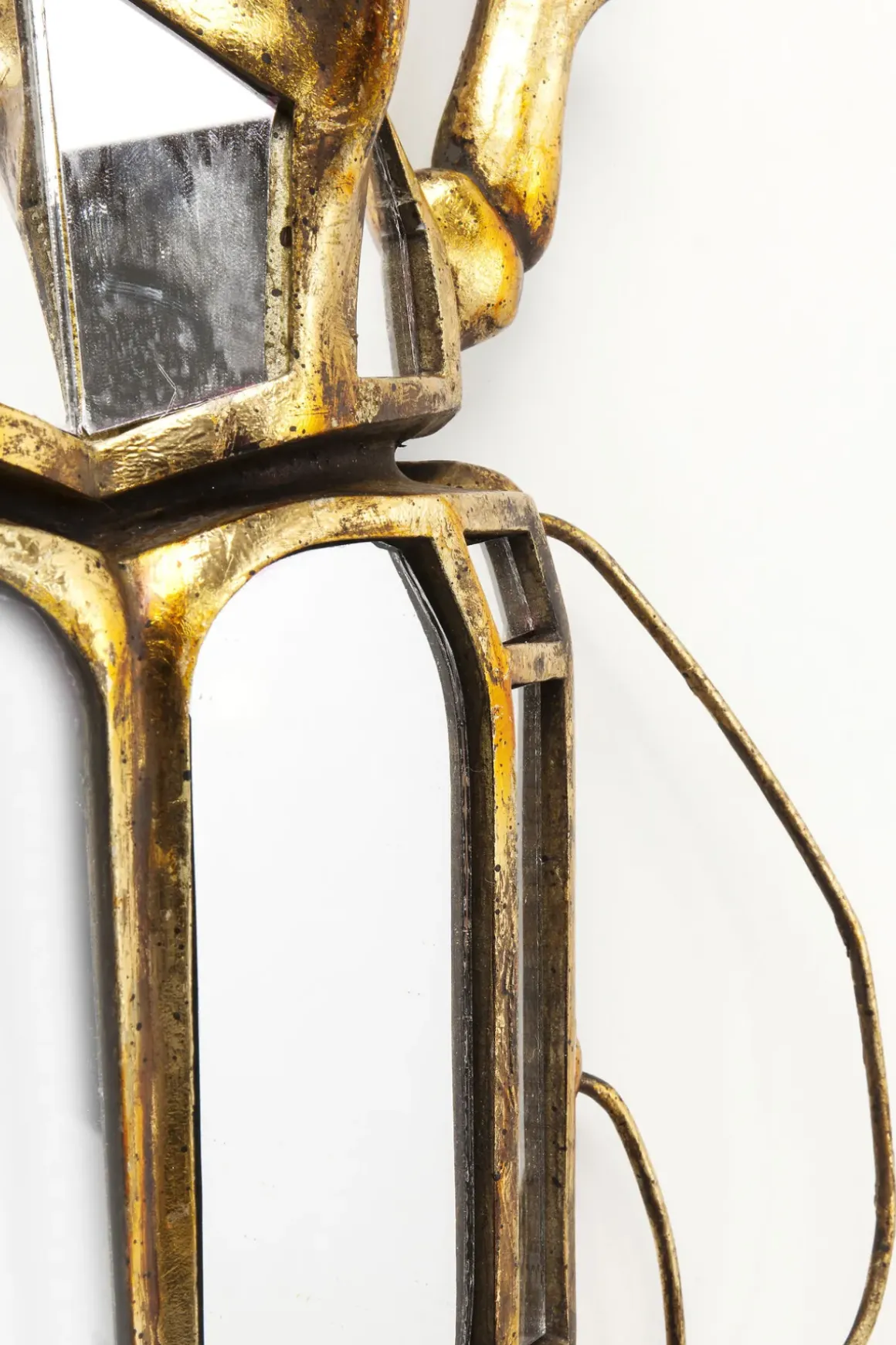 Väggdekor Beetle Mirror - Skulptur Guld/Spegelglas, 39cm - KARE Design