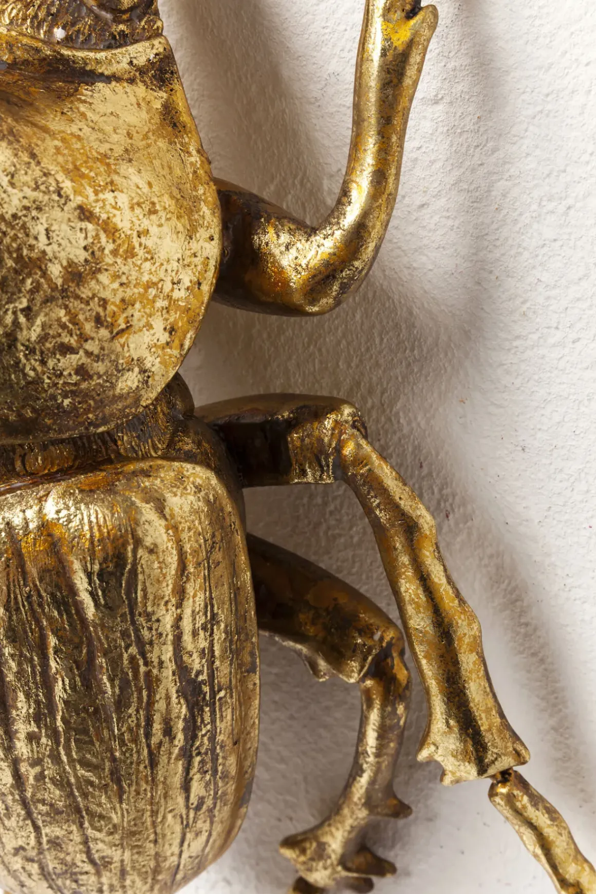 Väggdekor Herkules Beetle - Skulptur Guld, 41cm - KARE Design