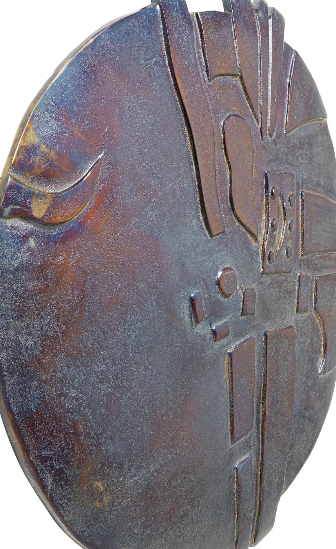 Väggdekor Kala Antique - Antracit, Ø45cm - KARE Design