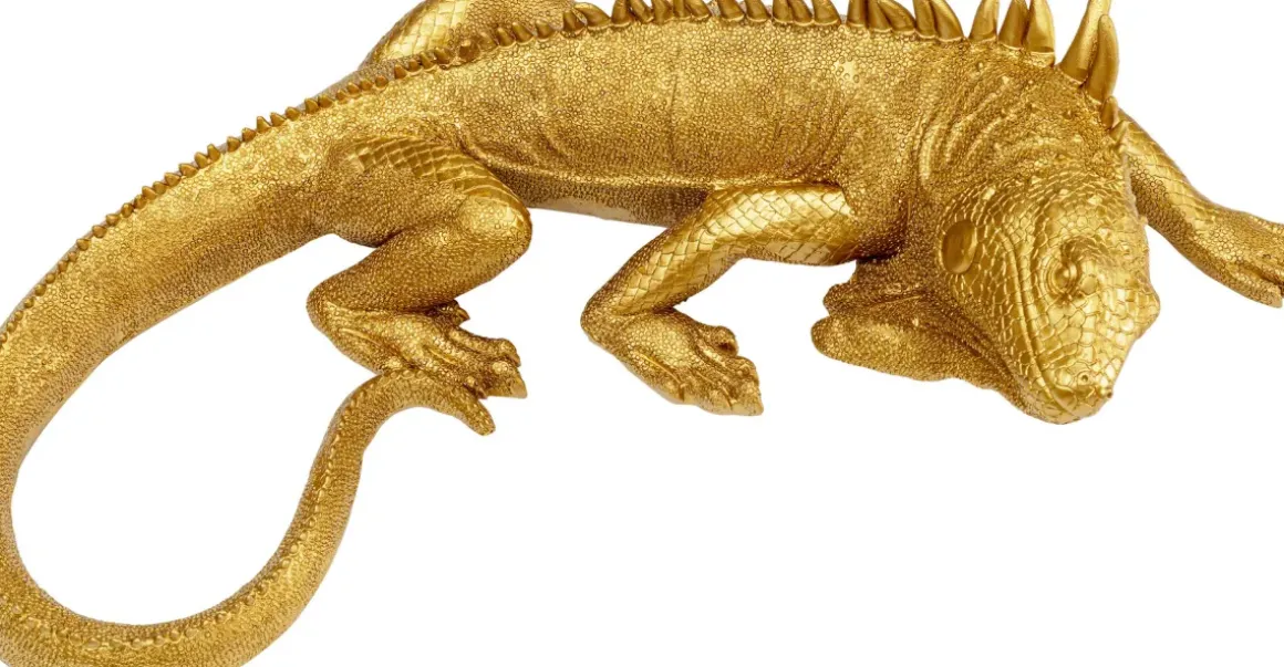 Väggdekor Lizard - Guld, 40cm - KARE Design