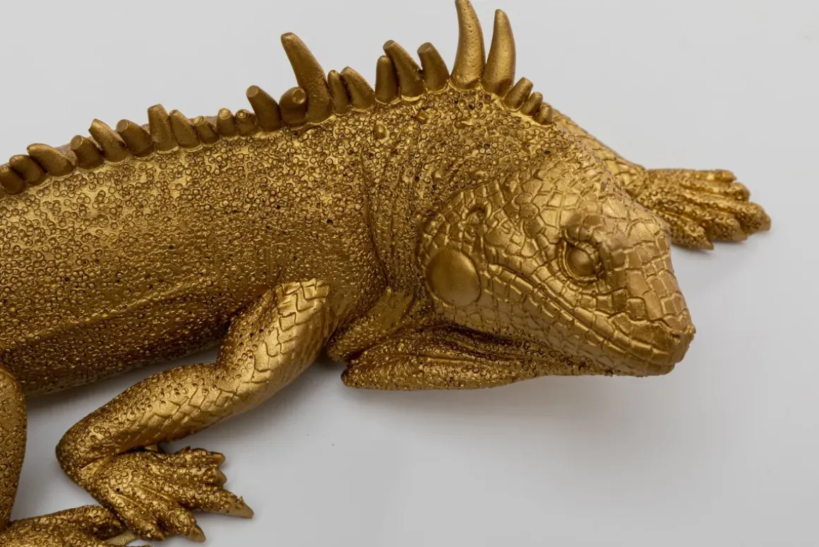 Väggdekor Lizard - Guld, 31cm - KARE Design