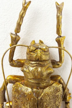 Väggdekor Longicorn Beetle - Skulptur Guld, 27cm - KARE Design