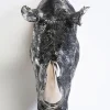 Väggdekor Rhino - Noshörning, Trofé Antik, 53cm - KARE Design