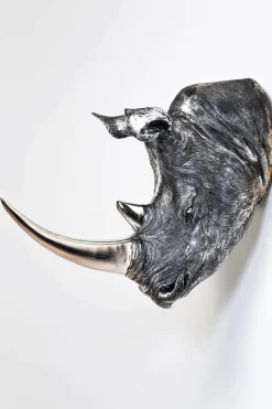 Väggdekor Rhino - Noshörning, Trofé Antik, 53cm - KARE Design