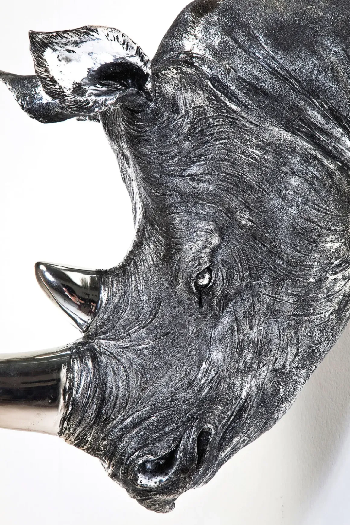 Väggdekor Rhino - Noshörning, Trofé Antik, 53cm - KARE Design