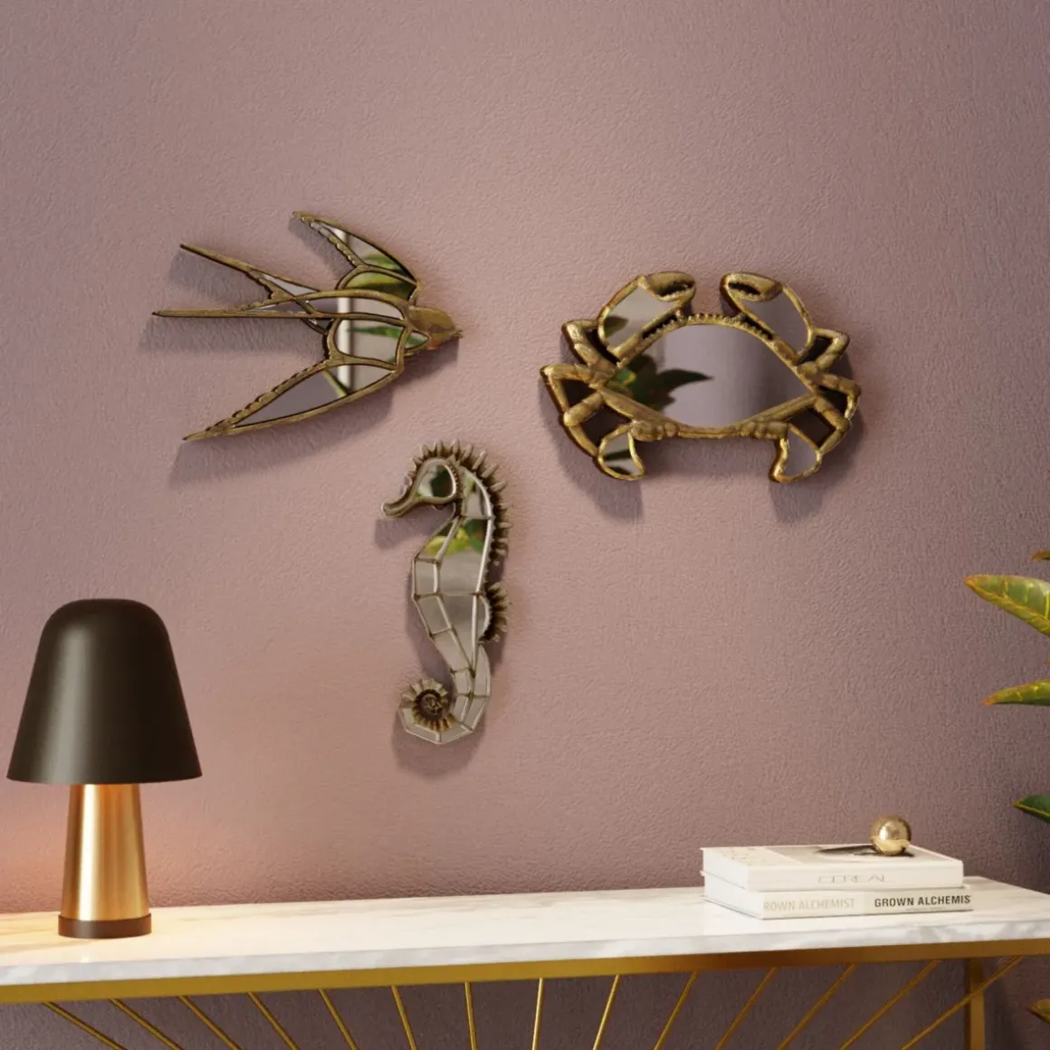 Väggdekor Swallow - Spegel Svala, 31cm - KARE Design