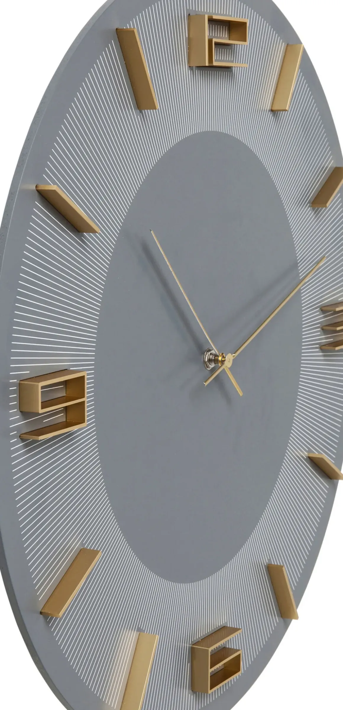 Väggklocka Leonardo Grå/Guld - KARE Design