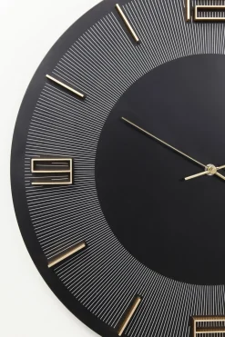 Väggklocka Leonardo Svart, Ø50cm - KARE Design