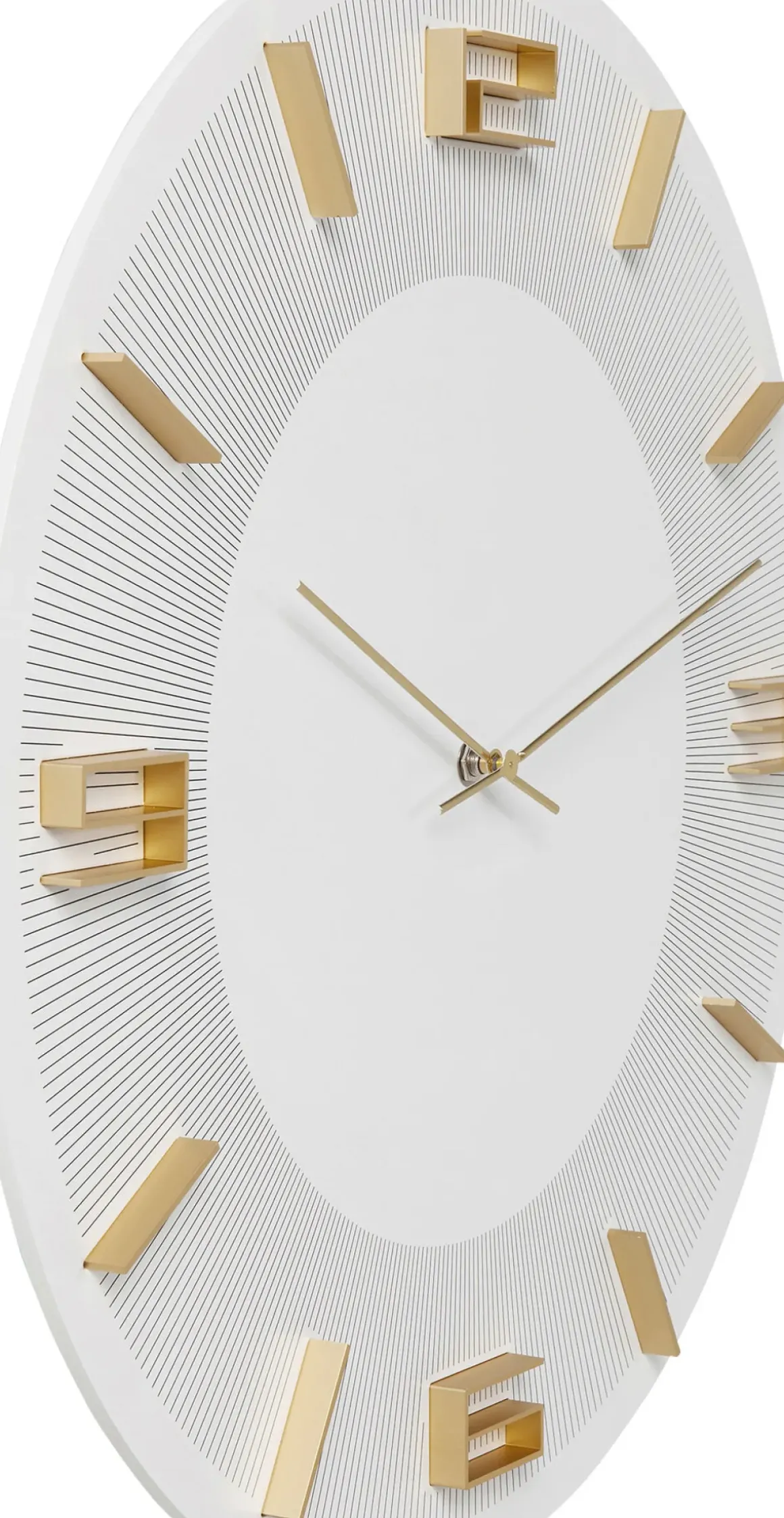 Väggklocka Leonardo Vit, Ø50cm - KARE Design