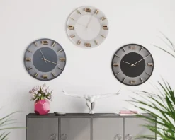 Väggklocka Leonardo Vit, Ø50cm - KARE Design