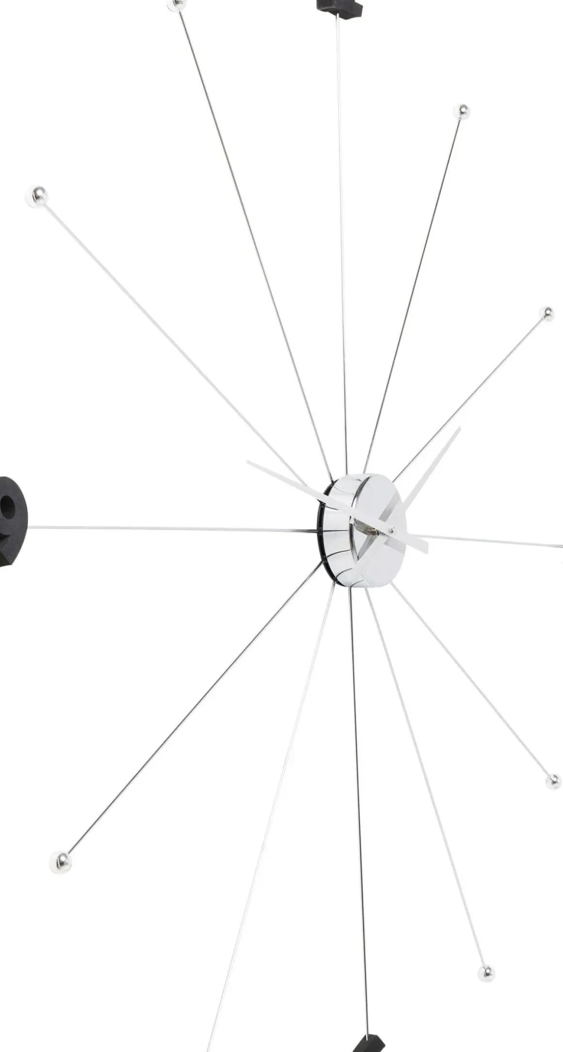 Väggklocka Like Umbrella - Krom, Ø100 - KARE Design