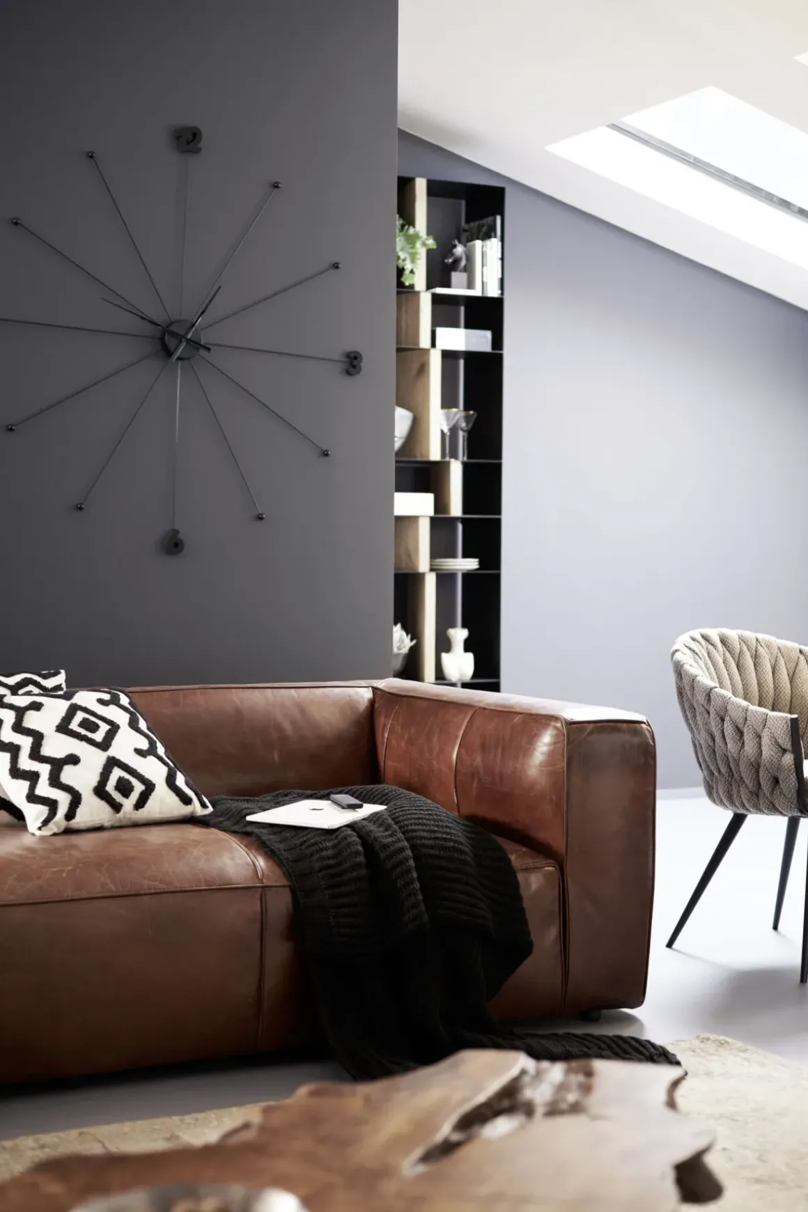 Väggklocka Like Umbrella - Svart, Ø100 - KARE Design