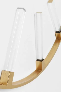 Väggklocka Visible Sticks - Stor Klocka i Mässing och Plexi, Ø92cm - KARE Design