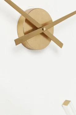 Väggklocka Visible Sticks - Stor Klocka i Mässing och Plexi, Ø92cm - KARE Design