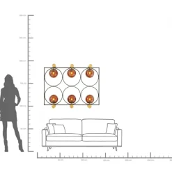 Vägglampa Balance Circle, 96x122cm - KARE Design