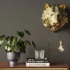 Vägglampa Tiger Head - Guld - KARE Design