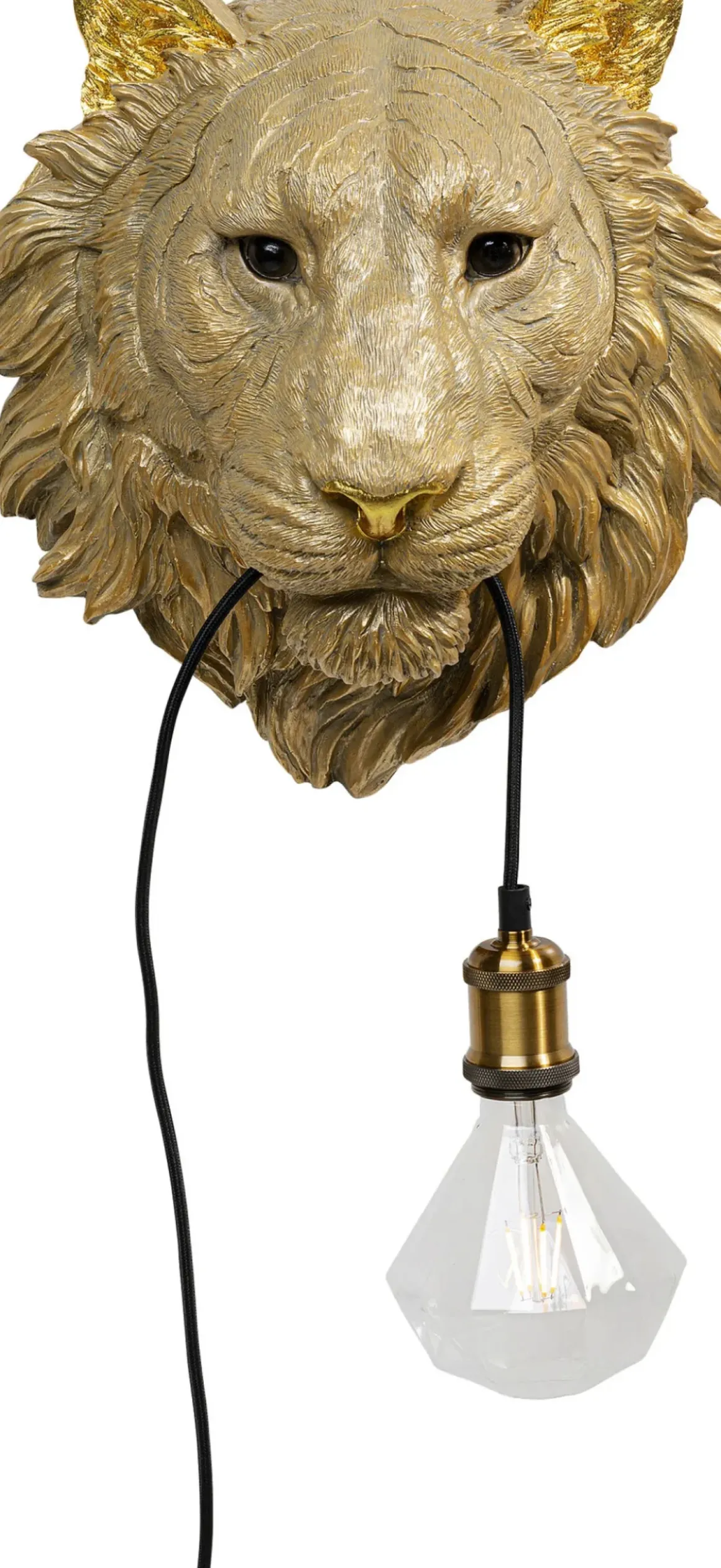 Vägglampa Tiger Head - Guld - KARE Design