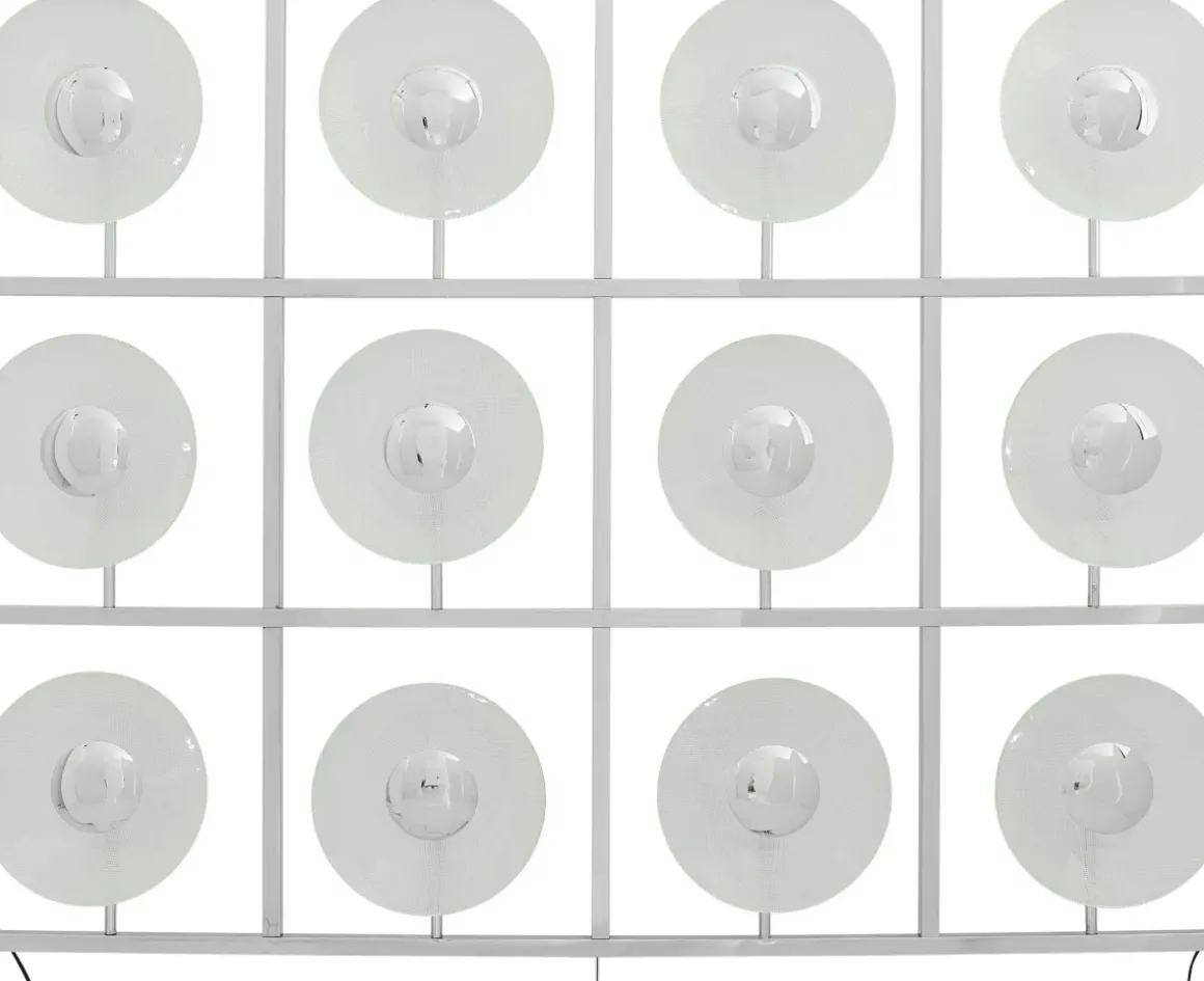 Vägglampa Ufo - 12 Lampor i Ram Krom/Glas, 139x184cm - KARE Design