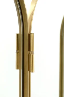 Vikskärm Curve - Skärm av Spegelglas/ Borstad Mässing - KARE Design