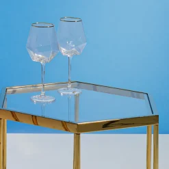 Vinglas Diamond Guldkant - KARE Design
