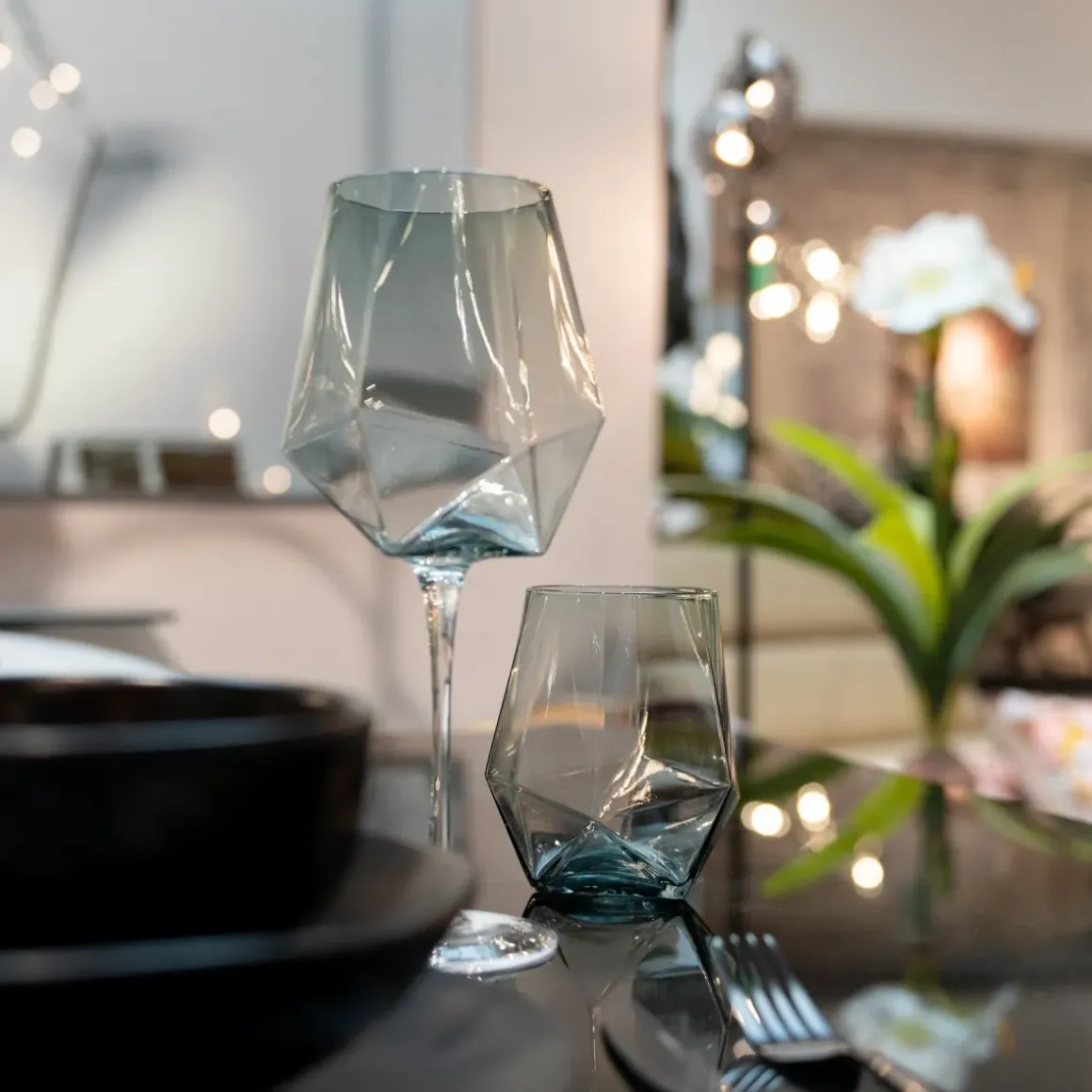 Vinglas Diamond Smoke - KARE Design